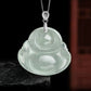 Laughing Buddha Jade Charm