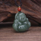 Laughing Buddha Jade Necklace