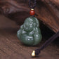 Laughing Buddha Jade Necklace