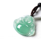 Light Green Jade Laughing Buddha Pendant