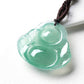 Light Green Jade Laughing Buddha Pendant