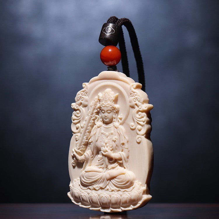 Limitless Wisdom Ivory Kokuza Bosatsu Pendant