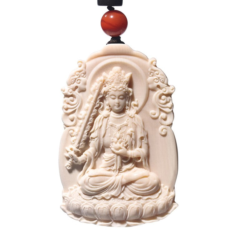 Limitless Wisdom Ivory Kokuza Bosatsu Pendant