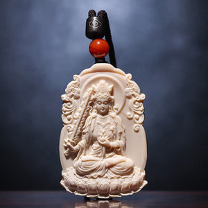 Limitless Wisdom Ivory Kokuza Bosatsu Pendant