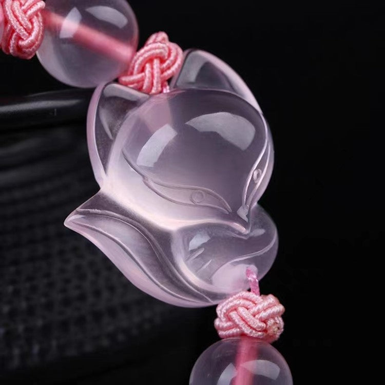 Pink Crystal Inari Bracelet-Mantrapiece