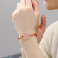 Pink Crystal Laughing Buddha String Bracelet-Mantrapiece