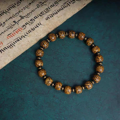 Antique Tibetan Lotus Seed Mala Bracelet-Mantrapiece