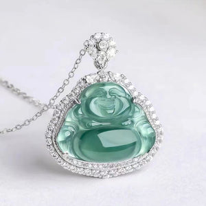 Genuine Jade Buddha Necklace-Mantrapiece