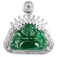 Diamond Jade Buddha Pendant