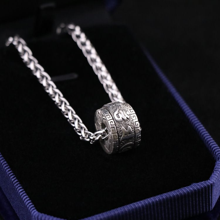 Spinning Compassion Mantra Pendant