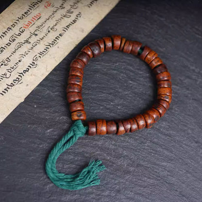 Rare Antique Tibetan Bodhiseed Wrist Mala-Mantrapiece