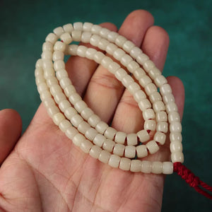 Antique Tibetan Bodhi Root Mens Mala Necklace