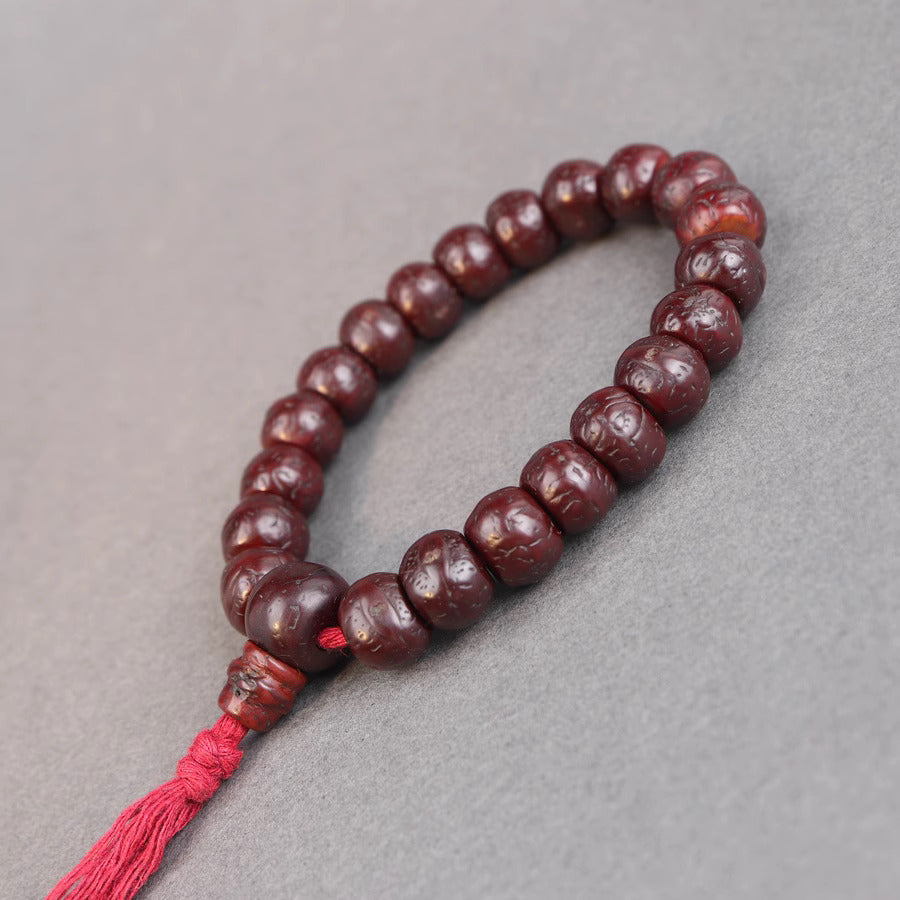 Japa mala 108 beads Vajra Bodhi,Japamala naturally rudraksha bracelet,Prayer  beads meditation yoga bracelet,dropshiping - AliExpress
