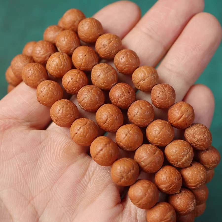 12 mm 3 Eye 108 beads Natural Bodhi Seed Tibetan Buddist Mala