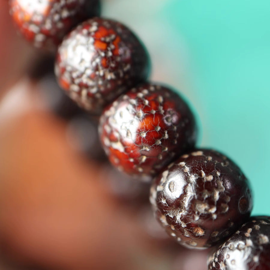 Antique Tibetan Star Moon Bodhi Seed Rosary Beads