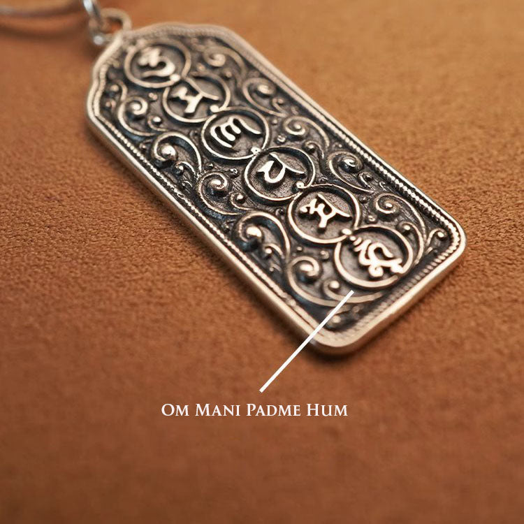 Om Mani Padme Hum Mantra Pendant-Mantrapiece