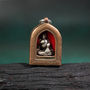 Antique Tibetan Copper Gau Amulet