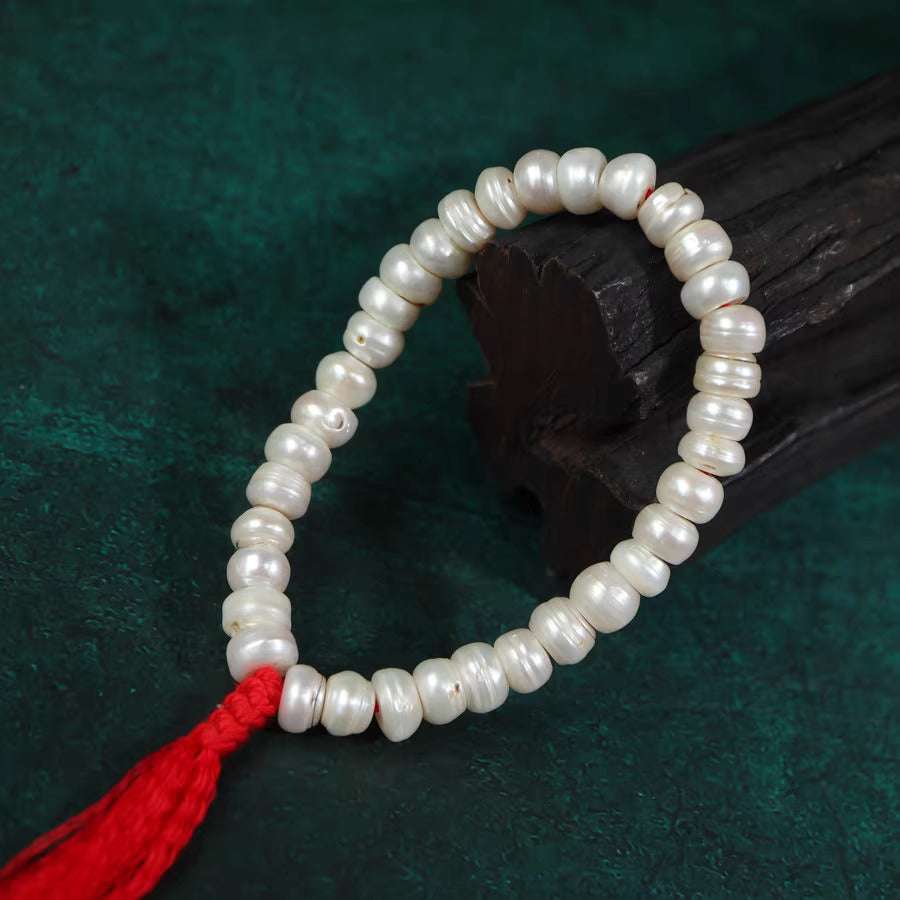 Antique Tibetan Pearl Bead Bracelet-Mantrapiece