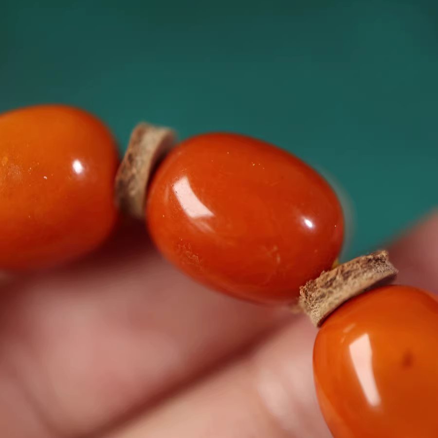 Tibetan Beeswax Amber Wrist Mala Beads-Mantrapiece
