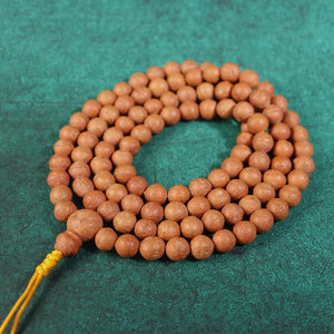 Indian Bodhi Seed Bajra Buddhist Mala, Tibetan Mala, Buddhist Mala , Indian Bodhi  Seed Mala , Bodhgaya Bodhi Seed Mala , Adjustable Knot 