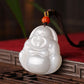 Off-White Jade Laughing Buddha Pendant