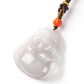 Off-White Jade Laughing Buddha Pendant