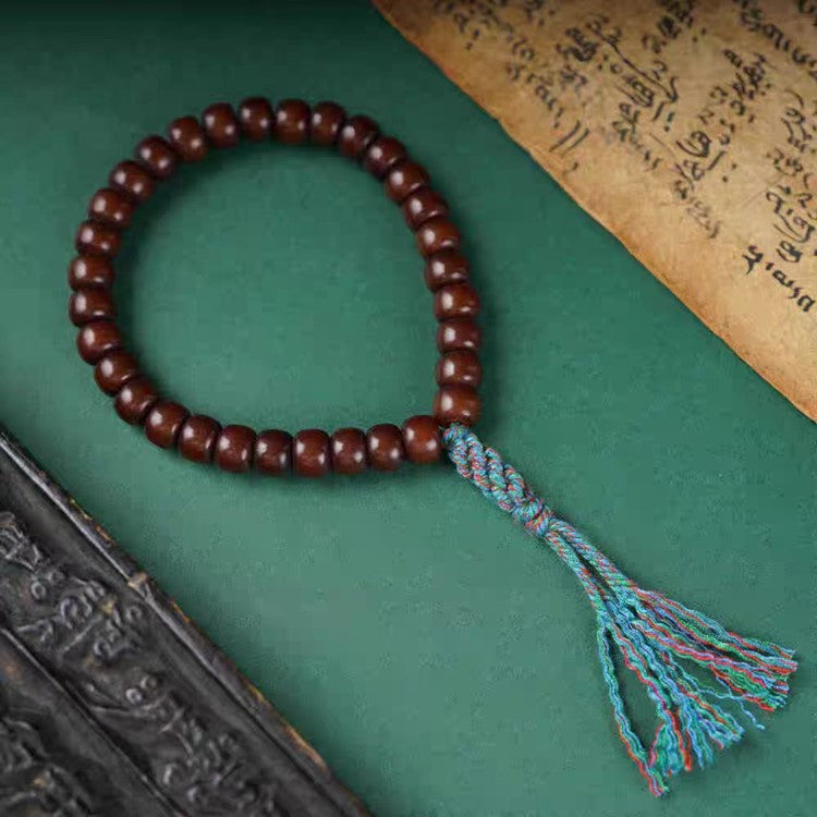 Old Tibetan Bodhi Root Rosary Bracelet-Mantrapiece