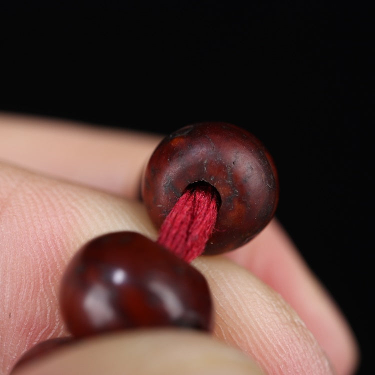 Antique Tibetan Red Bodhi Beads Wrist Mala