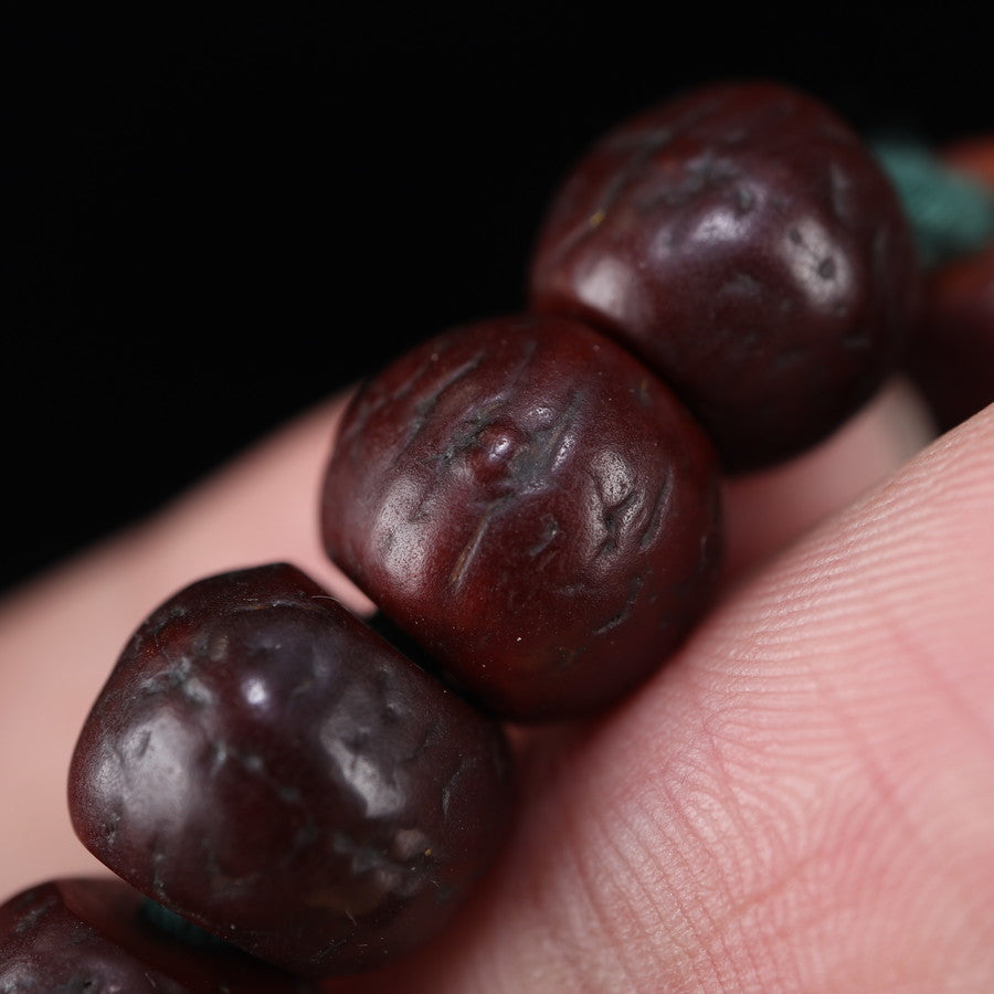 Old Tibetan Bodhi Seed Mens Wrist Mala