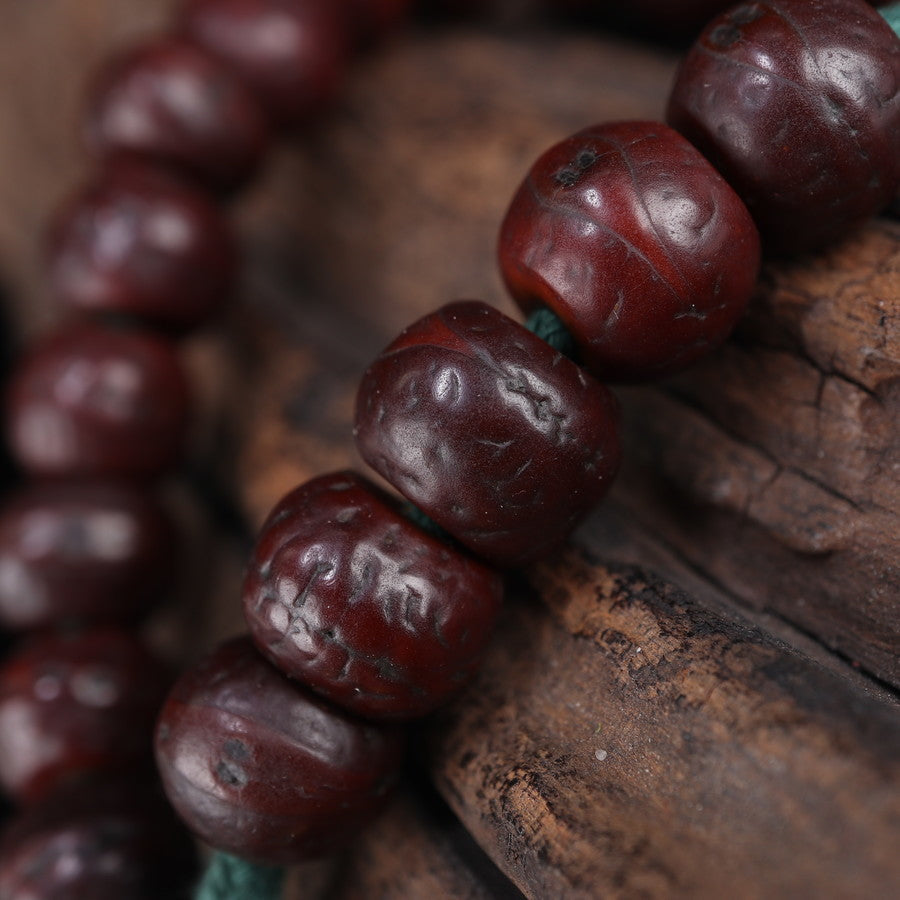 Old Tibetan Bodhi Seed Mens Wrist Mala-Mantrapiece