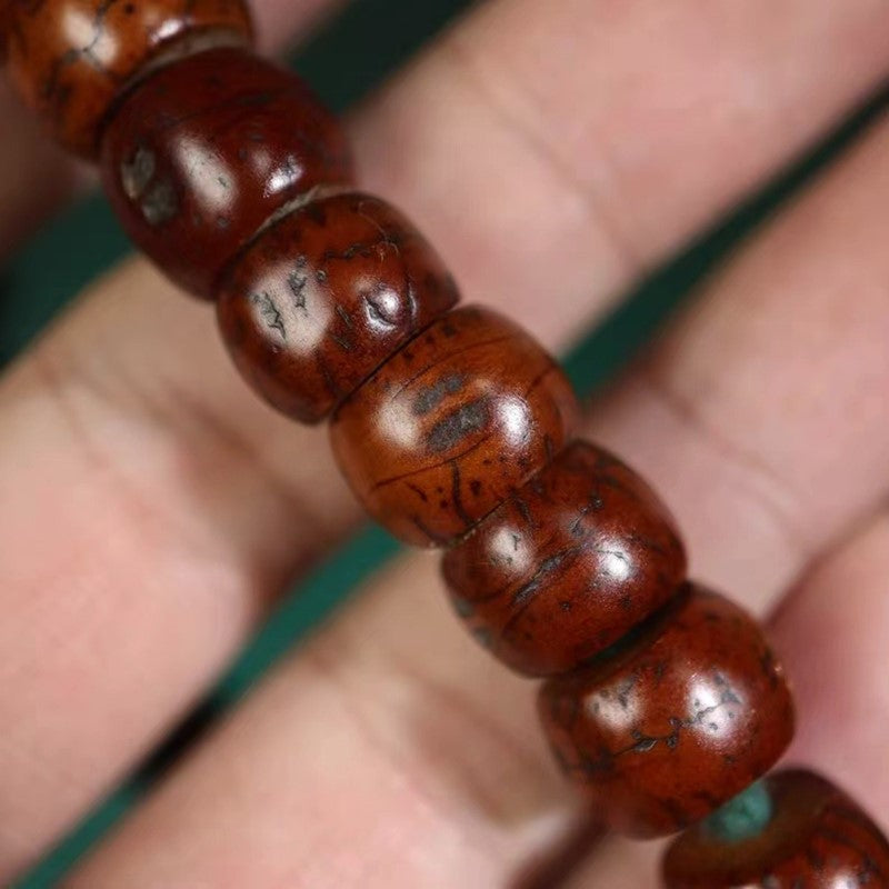 Old Tibetan Bodhi Seed Wrist Mala-Mantrapiece