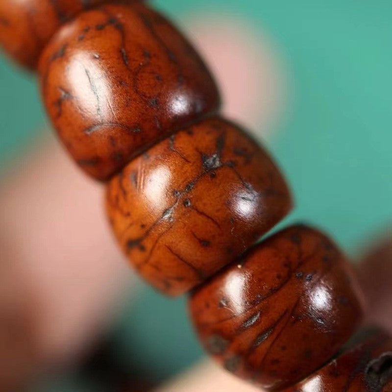 Old Tibetan Bodhi Seed Wrist Mala-Mantrapiece