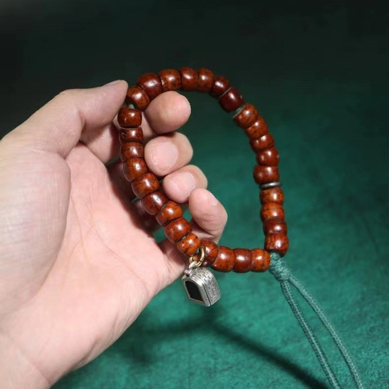 Old Tibetan Bodhi Seed Wrist Mala-Mantrapiece