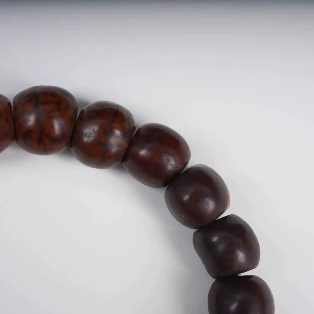 Old Tibetan Bodhi Seed Wrist Mala-Mantrapiece