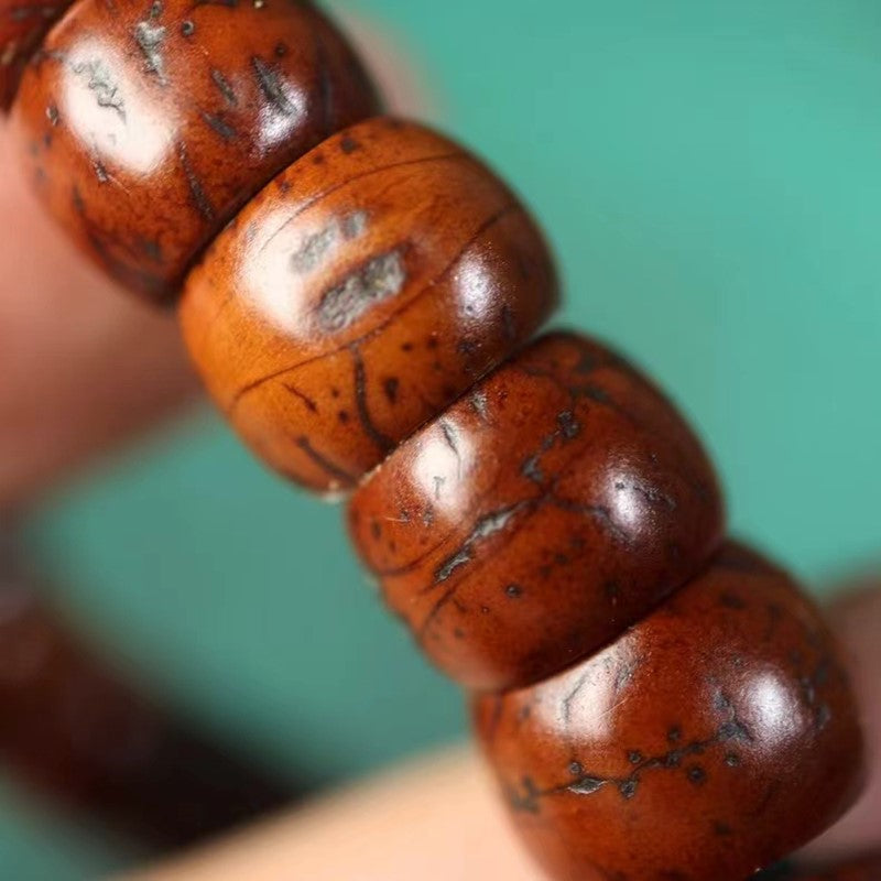 Old Tibetan Bodhi Seed Wrist Mala-Mantrapiece