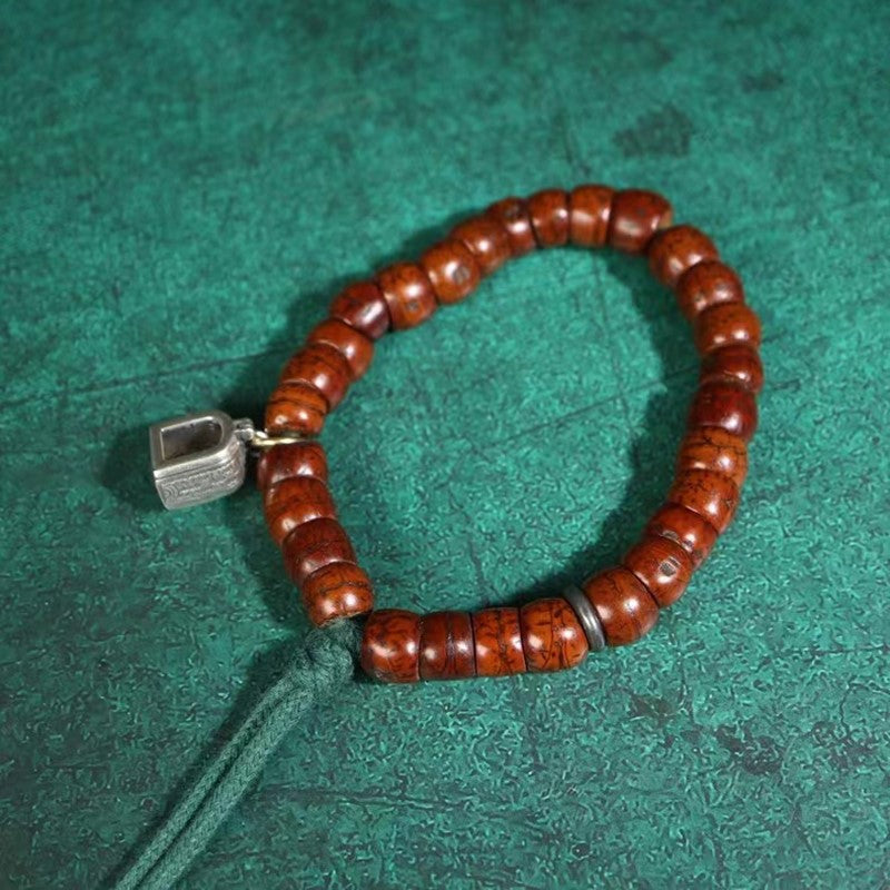 Old Tibetan Bodhi Seed Wrist Mala-Mantrapiece