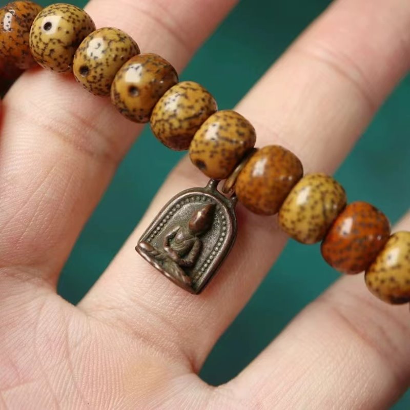 Vintage Tibetan Buddha Charm Emblem