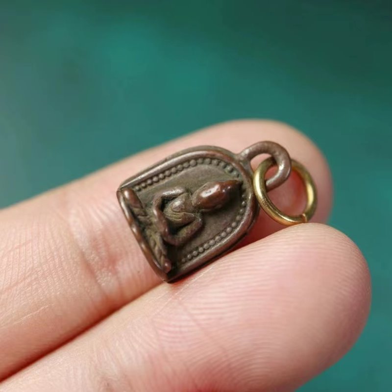 Vintage Tibetan Buddha Charm Emblem