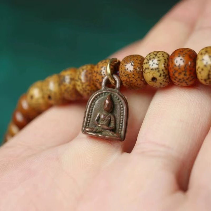 Vintage Tibetan Buddha Charm Emblem
