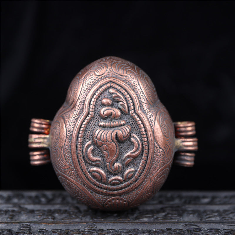 Old Tibetan Copper Ghau Pendant