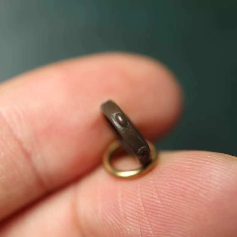 Vintage Tibetan Copper God of Wealth Charm