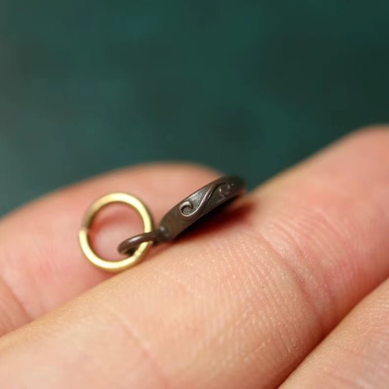 Vintage Tibetan Copper God of Wealth Charm