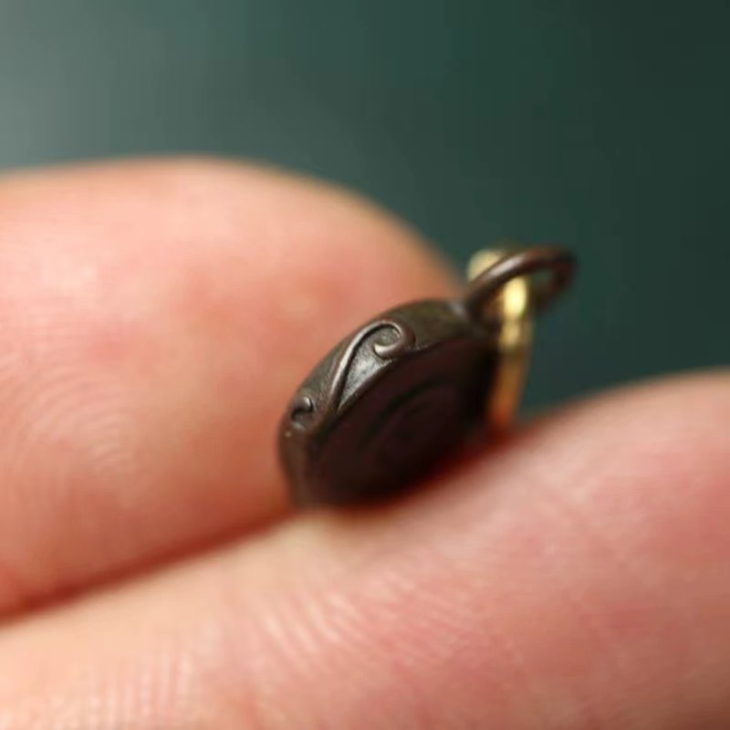 Vintage Tibetan Copper God of Wealth Charm