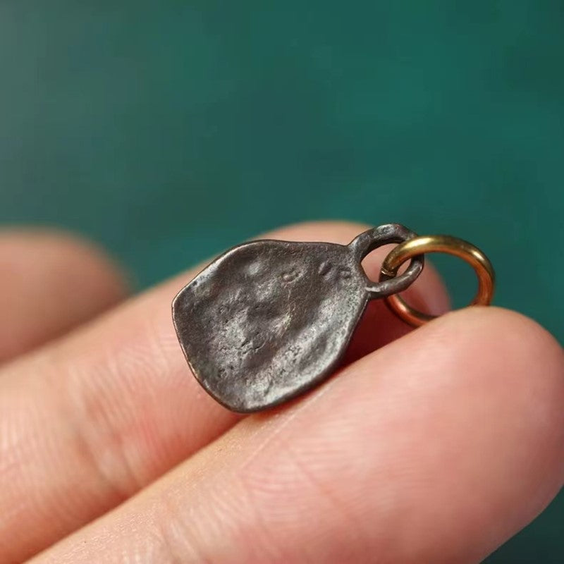 Old Tibetan Meteorite Iron Green Tara Charm