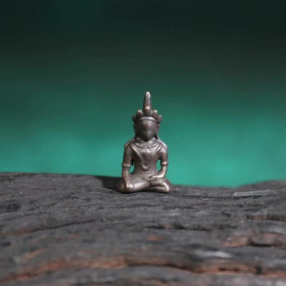 Old Tibetan Copper Medicine Buddha Charm-Mantrapiece