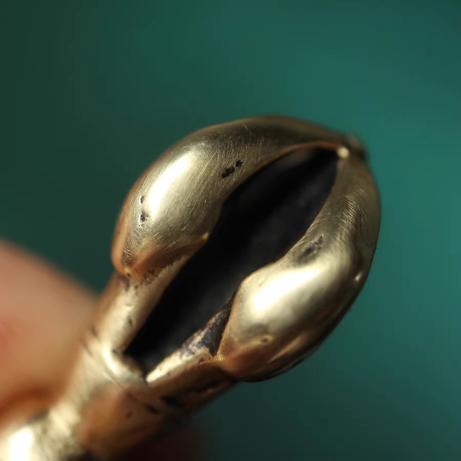 Vintage Tibetan Copper Vajra Necklace Pendant