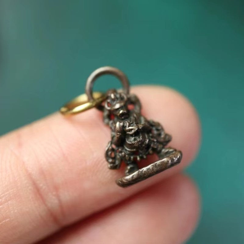 Vintage Tibetan Copper Yamantaka Pendant