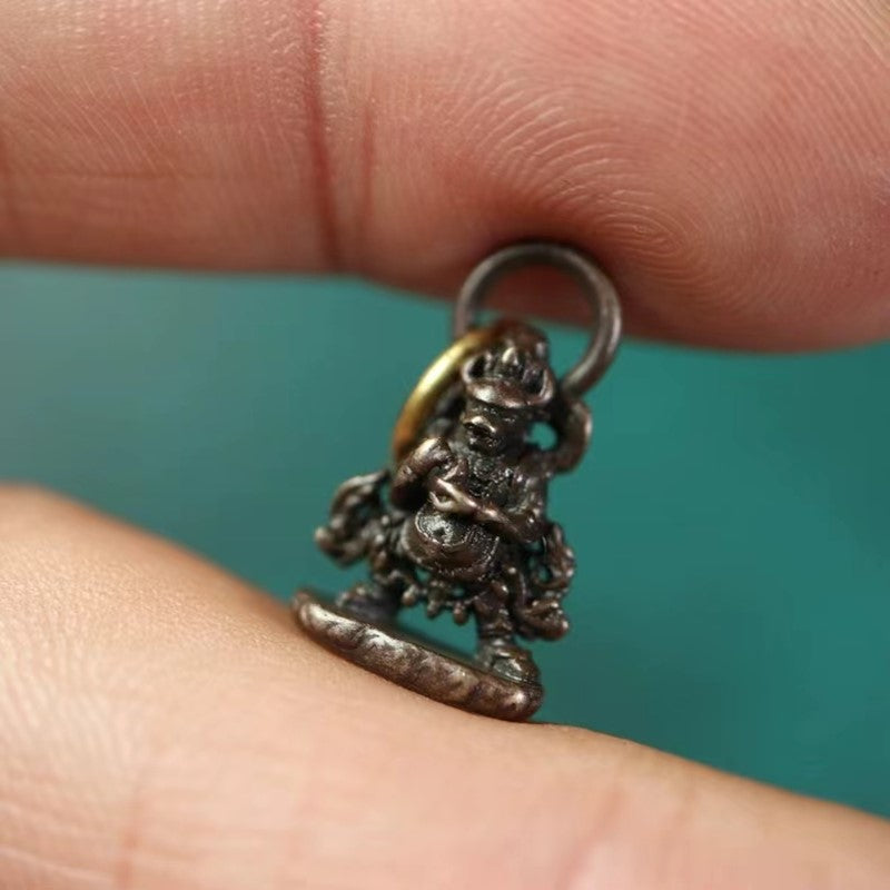 Vintage Tibetan Copper Yamantaka Pendant