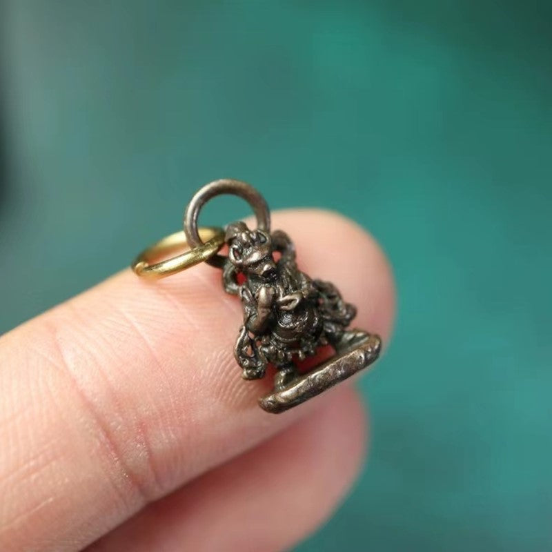 Vintage Tibetan Copper Yamantaka Pendant