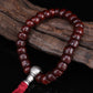 Antique Tibetan Dark Red Bodhi Seed Mala